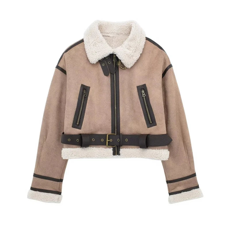 Synthetic Sheepskin Coat