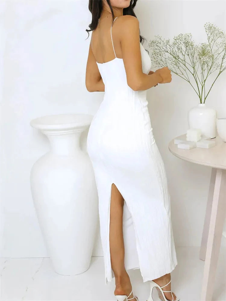 Ruched Split Dress