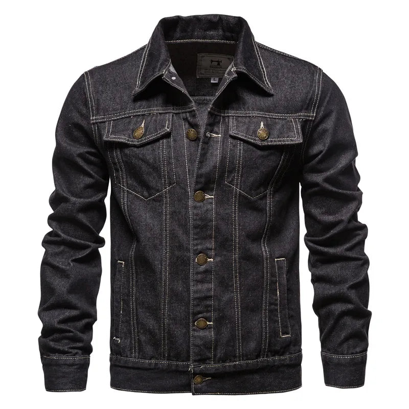 Solid Denim Jacket