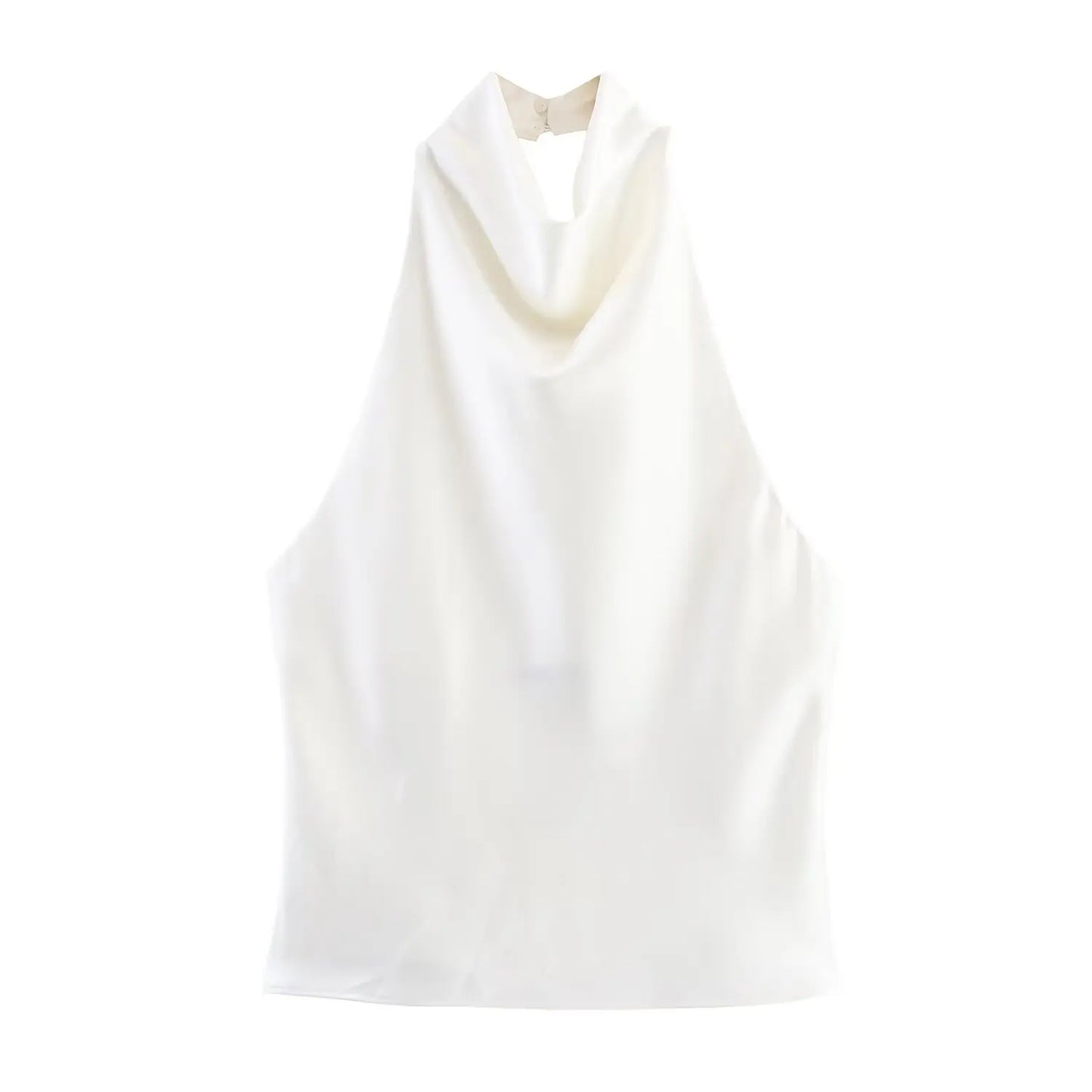 Backless Button Top