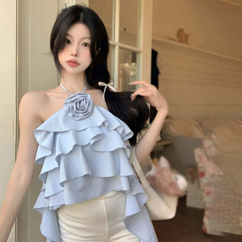 Flowers Sleeveless Top