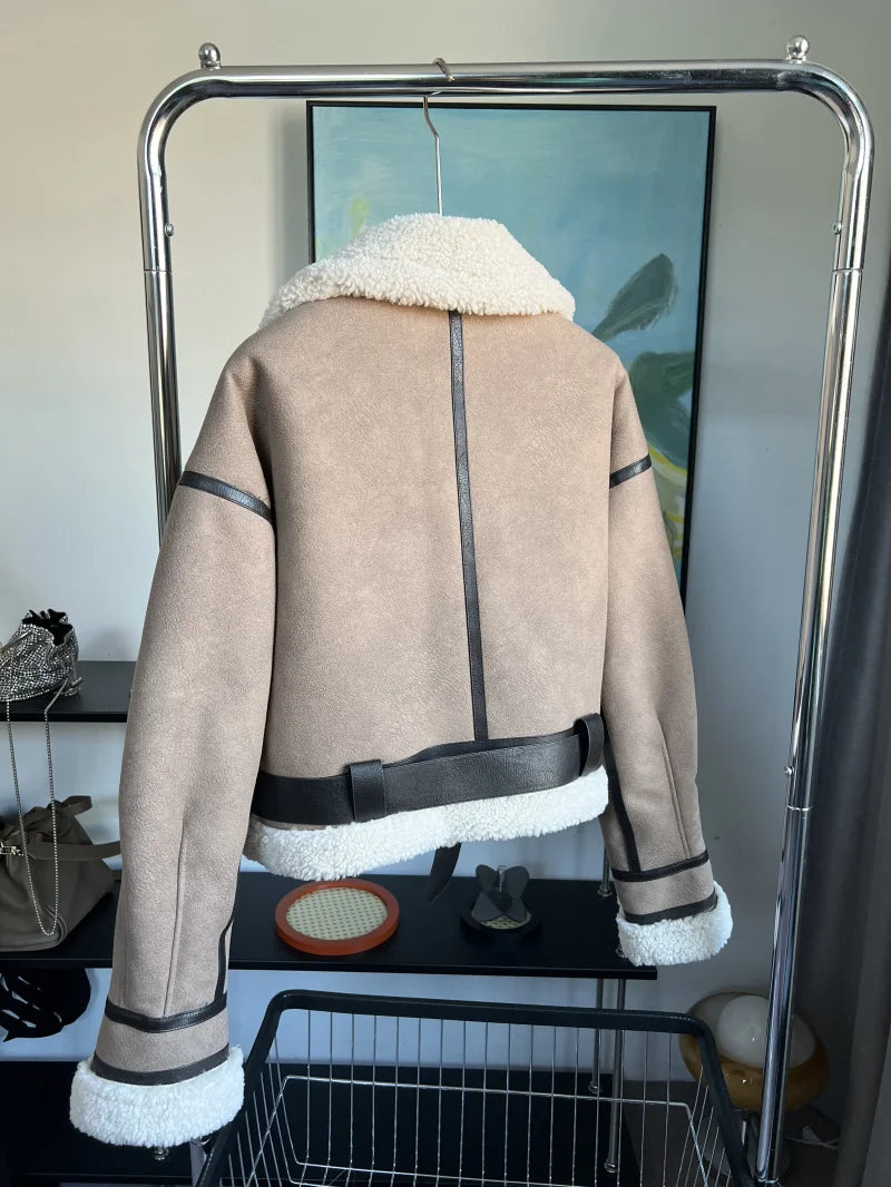 Synthetic Sheepskin Coat