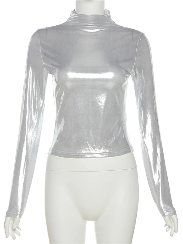 Shiny material Top