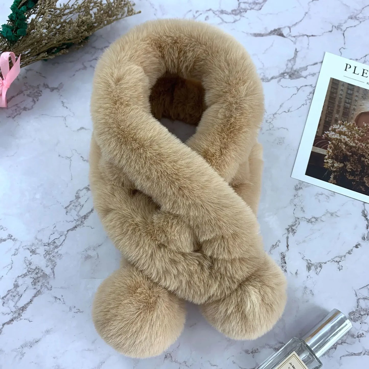 Rabbit Fur Scarf