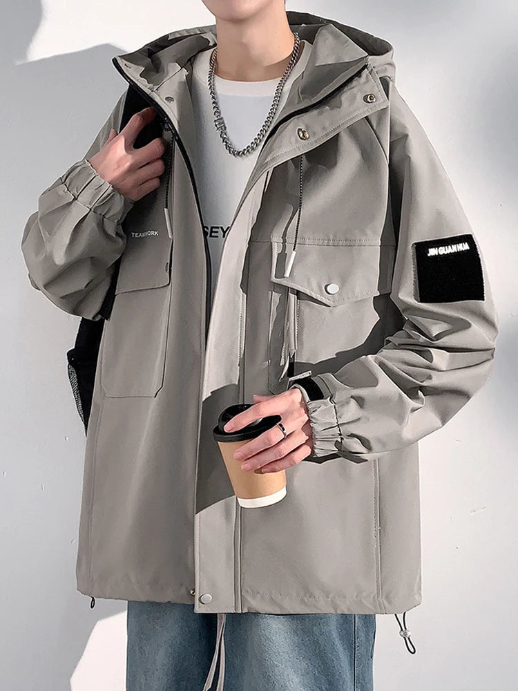 Multi-Pocket Windbreaker