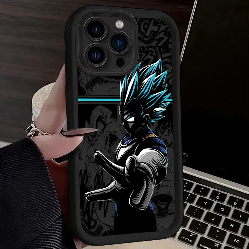 Cool Man Anime DBZ Phone Case for iPhone 12 13 14 15 Pro Max 2020 Shockproof Soft Matte Silicone Cover