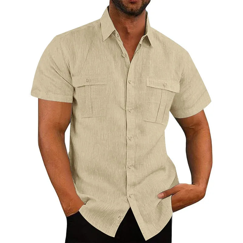 Linen Short-Sleeved Shirt