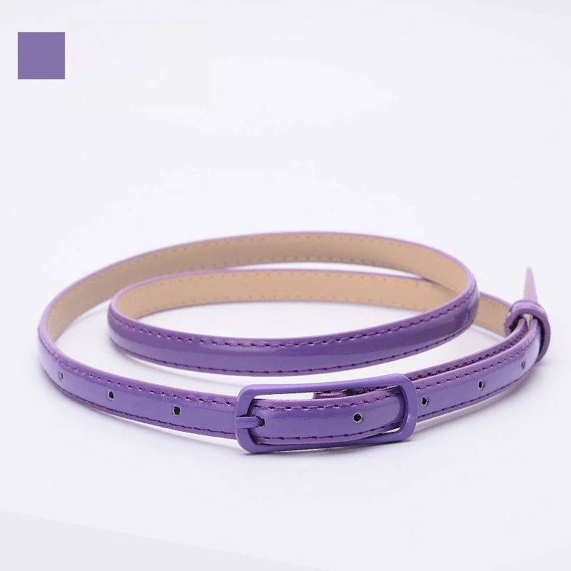 Candy Color Leather Belt
