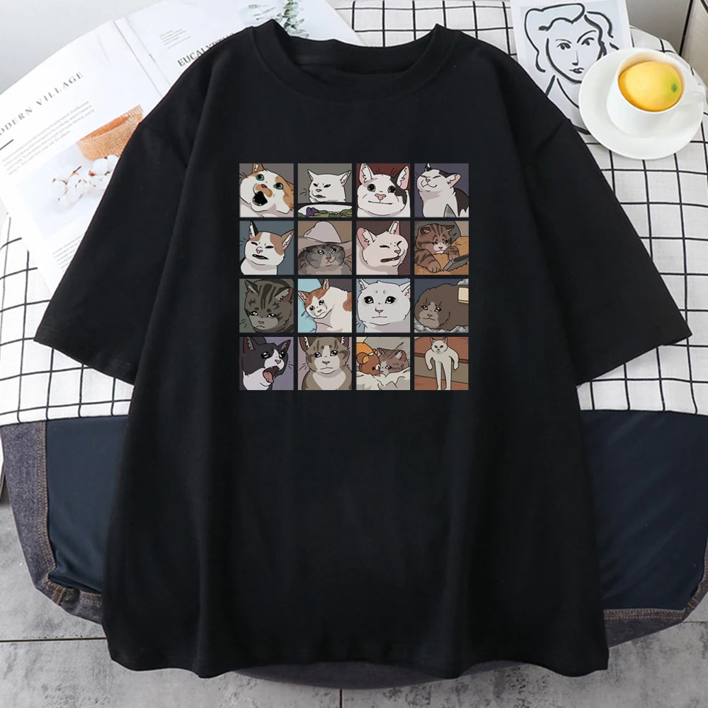 Meme Cats Puzzle T-Shirts