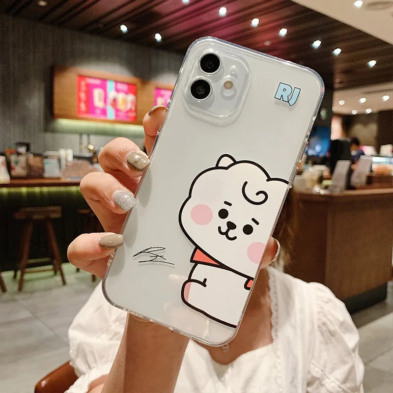 Chimmy Phone Case For iPhone 16 15 14 13 12 Pro Max 13 Mini Soft Clear Cover
