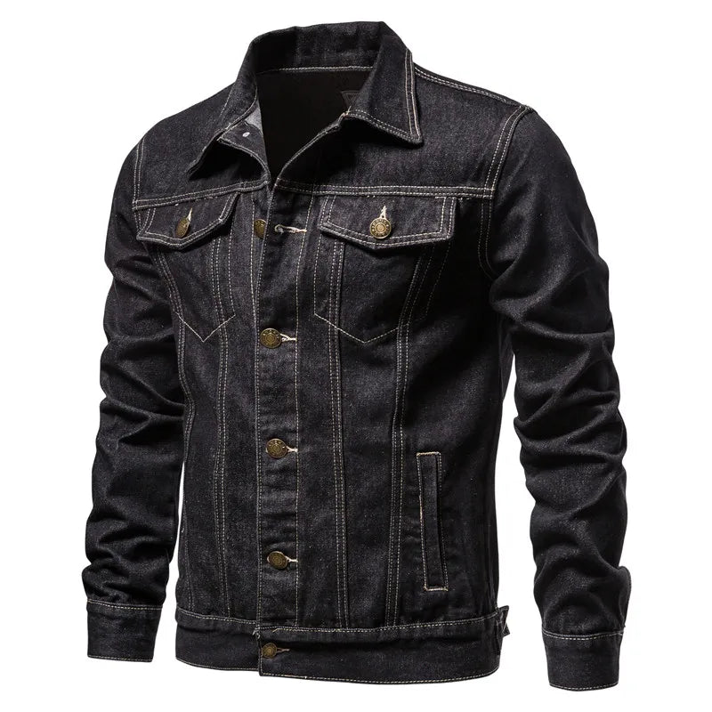 Solid Denim Jacket