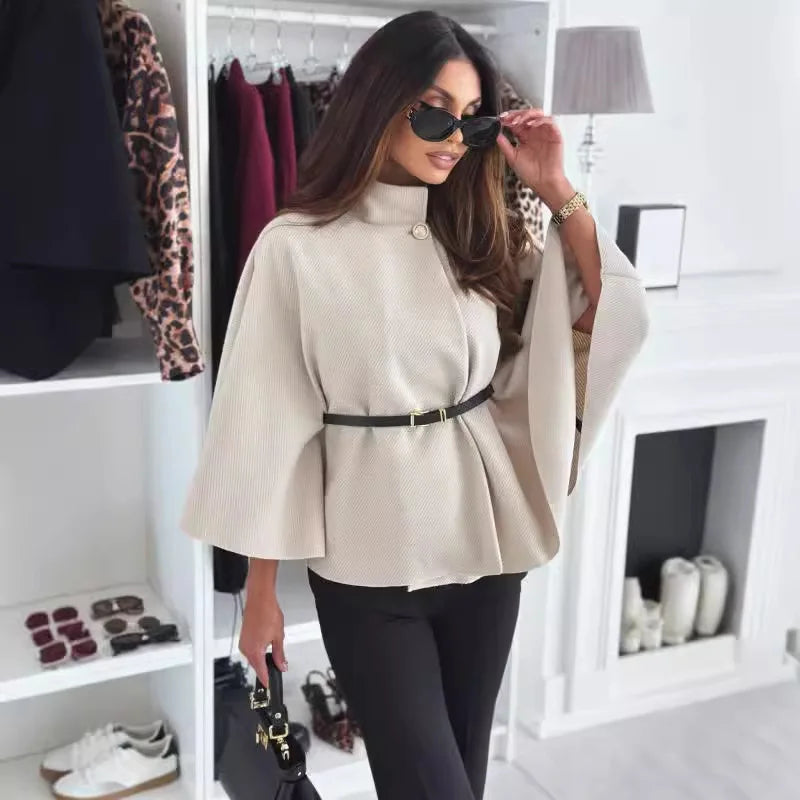 Batwing Sleeve Coat