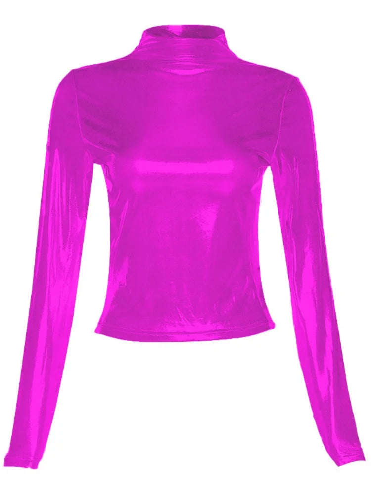 Shiny material Top