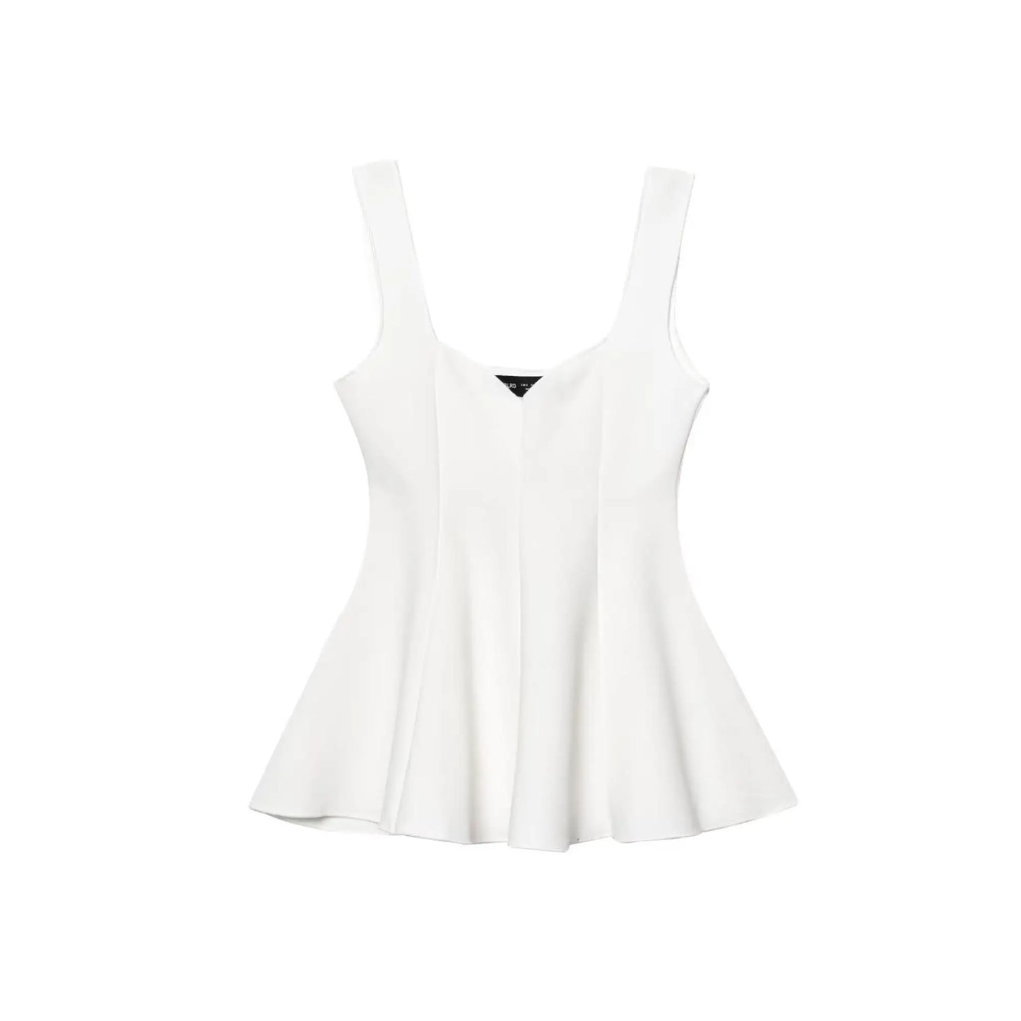 Solid Skirt Hem Top