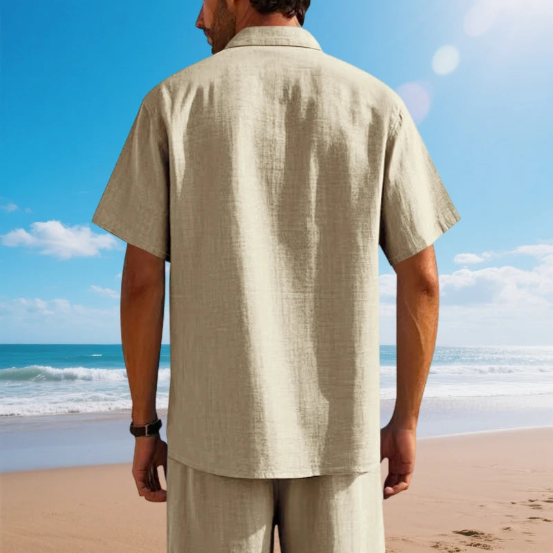 Linen Short-Sleeved Shirt
