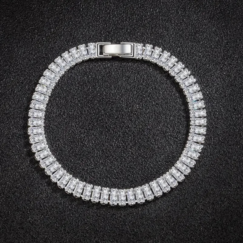 925 Sterling Silver fine Crystal Bracelet