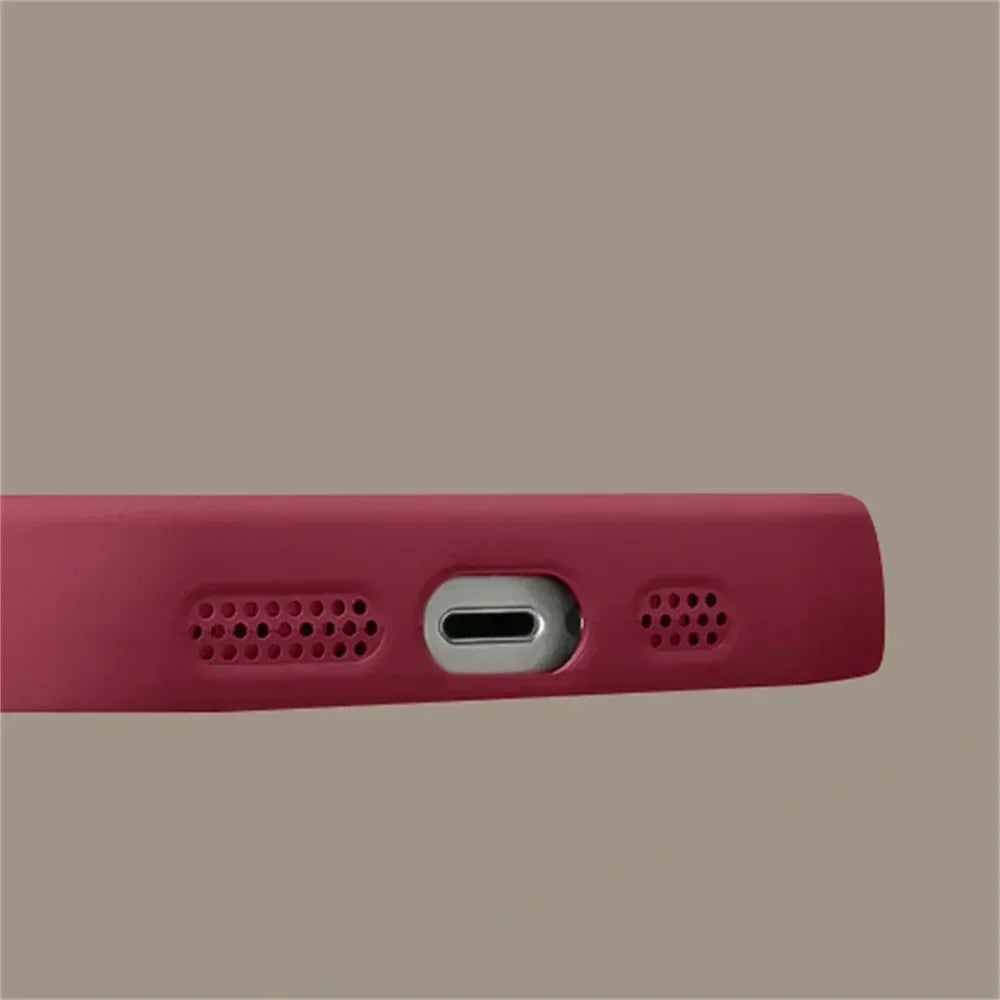 Cherry Girl Flower Candy Phone Case For iPhone 16pro 15 14 13 12 11 Pro Max 7 8 Plus Cute Autumn Soft Silicone Case