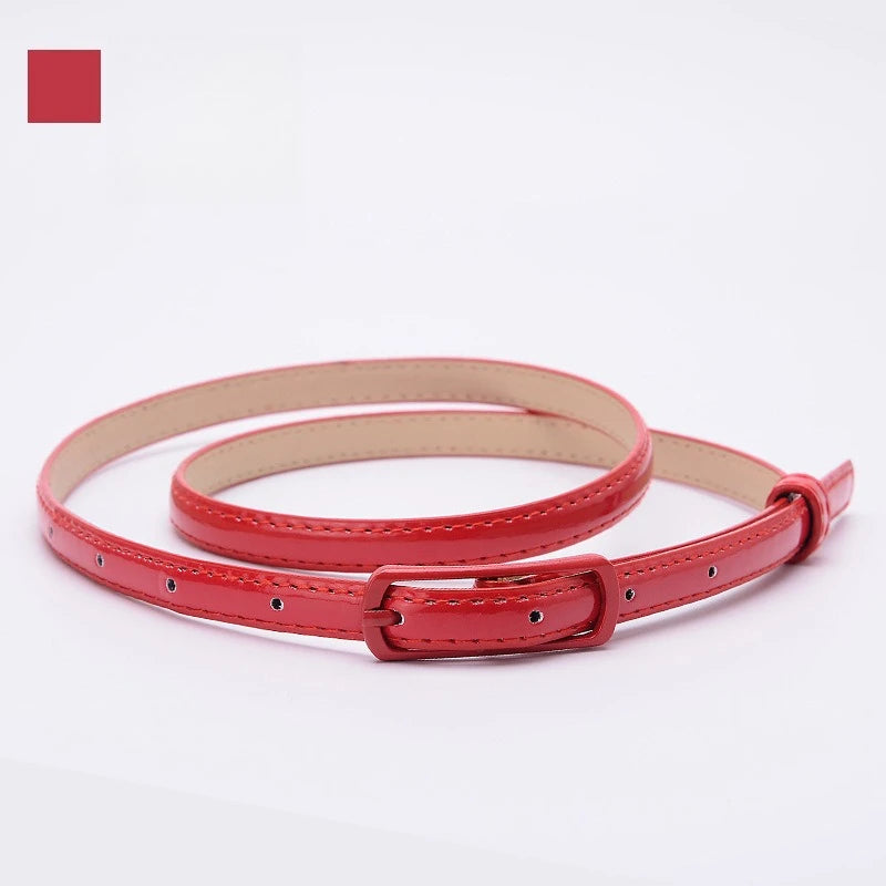 Candy Color Leather Belt