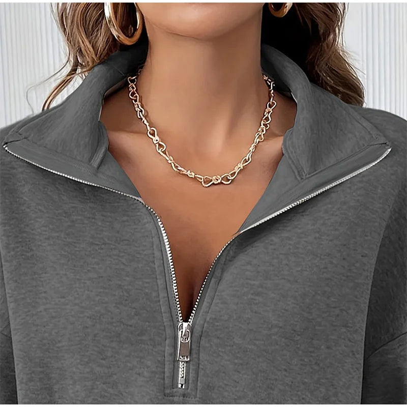 Lapel Soft Hoodie