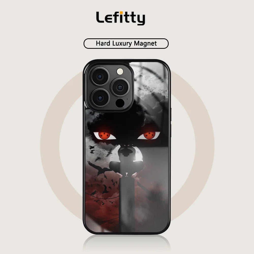 M-Minato N-Namikaze Anime Phone Case For iPhone 16 15 14 Pro Max Plus Mini Magnetic Magsafe Wireless Charging Cover
