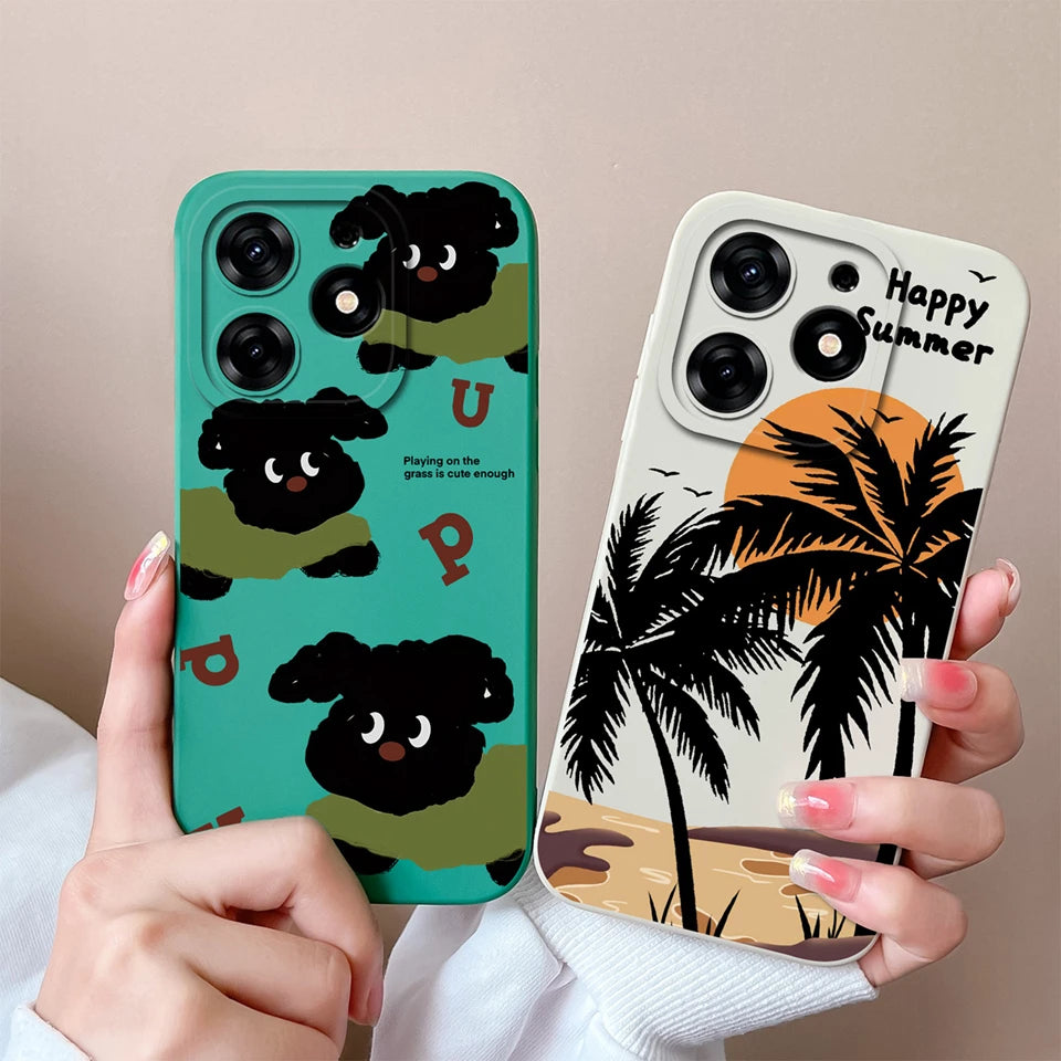 Case For Tecno Spark 10 Pro Pink Cloud Butterfly Liquid Shockproof Fashion Silicone Phone Cover For tecno spark 10 pro Funda