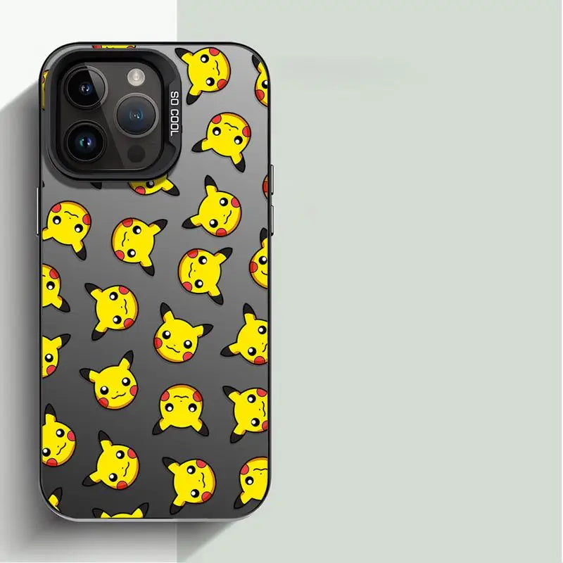 Anime Pokemons Cover Phone Case for iPhone 15 Pro Max 14 13 12 14 Pro Max Plus TPU Soft Shockproof Shell
