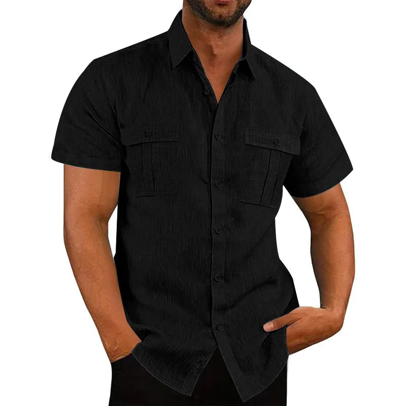 Linen Short-Sleeved Shirt