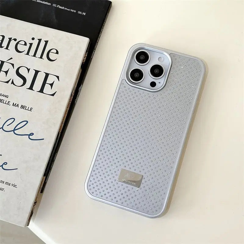 Luxurious Diamond Small Fragrance Phone Case For iPhone 16Pro Max 15Pro 14 13 12 11Pro Max Flash Diamond Premium Protective Case