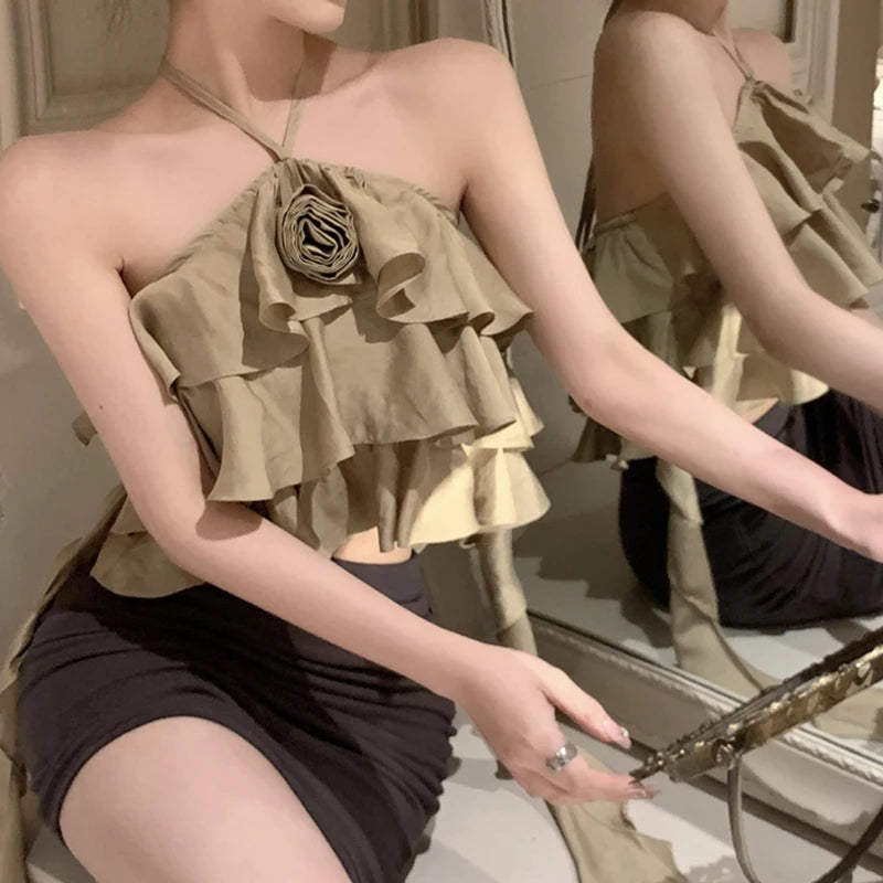 Flowers Sleeveless Top