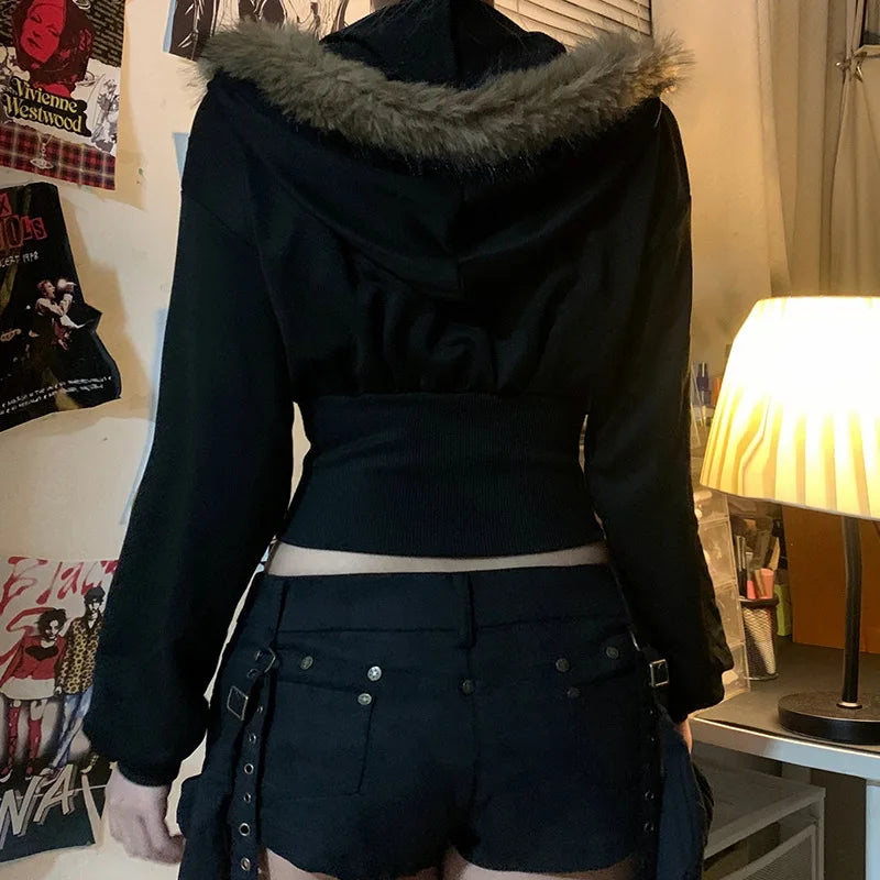 Goth Faux Hoodie