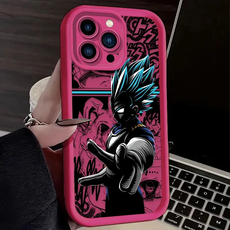 Cool Man Anime DBZ Phone Case for iPhone 12 13 14 15 Pro Max 2020 Shockproof Soft Matte Silicone Cover