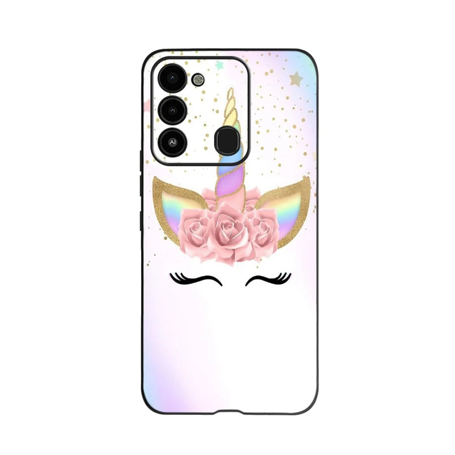 For Tecno Spark 8 Case Soft Silicone Back Case for Tecno Spark 8C Spark8 KG6 Fundas Case Phone Cover Spark 8T Coque