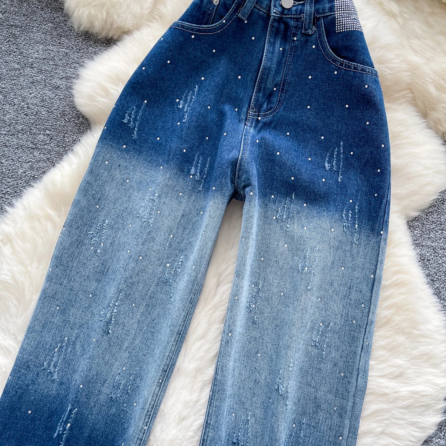 Gradient Diamond Jeans