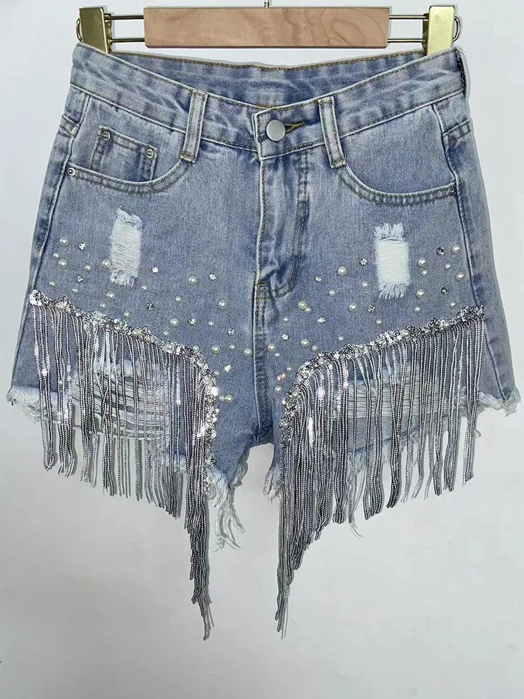 Tassel Beading Shorts