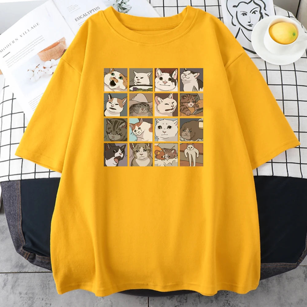 Meme Cats Puzzle T-Shirts