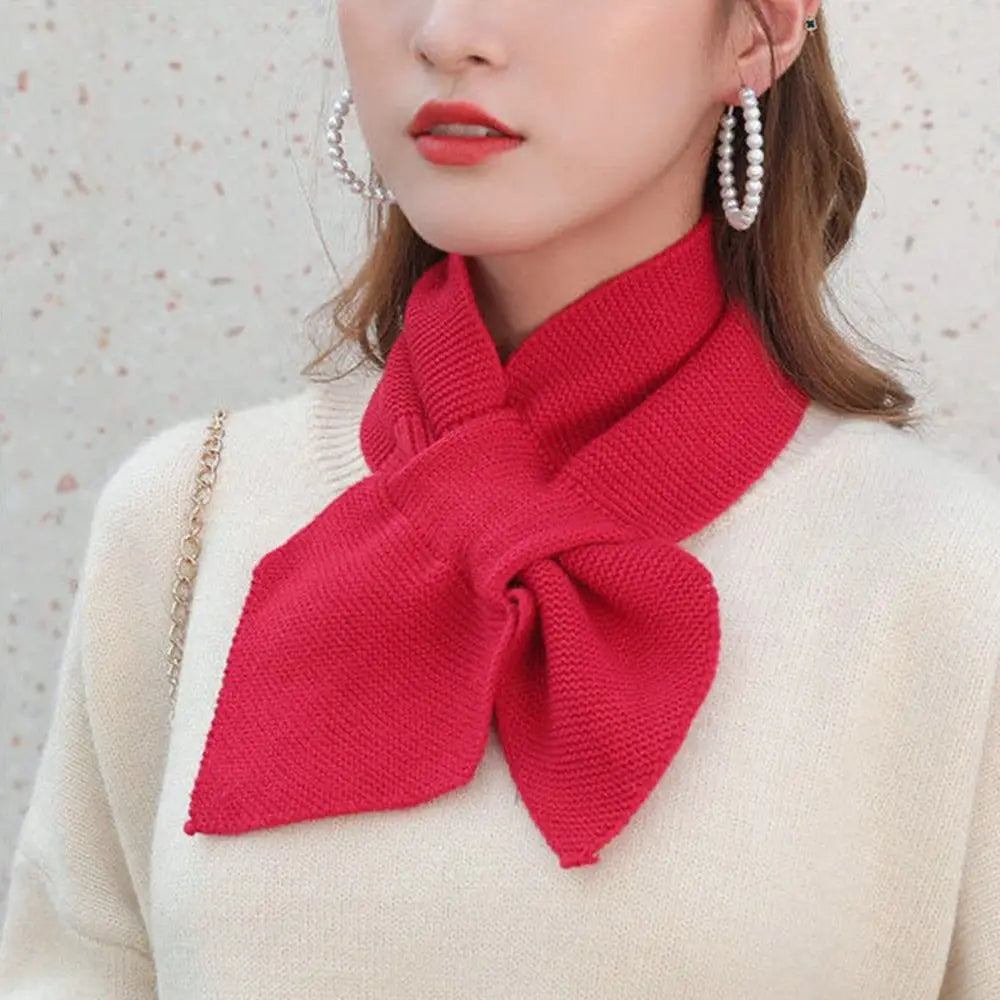 Knitted Cross Scarf