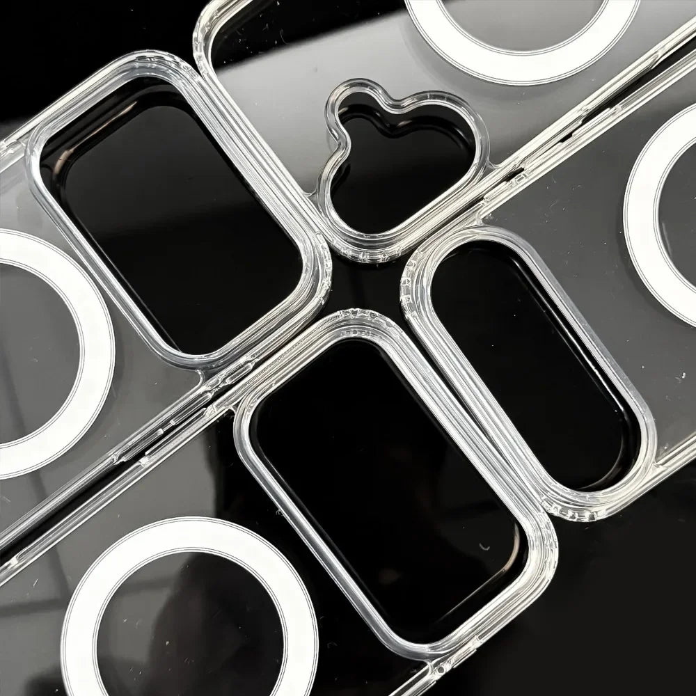 For IPhone 17 Pro Max 17 Air Magnetic Case Transparent Cases Phone Protective Covers Shock Proof Shell for IPhone 17 Accessories