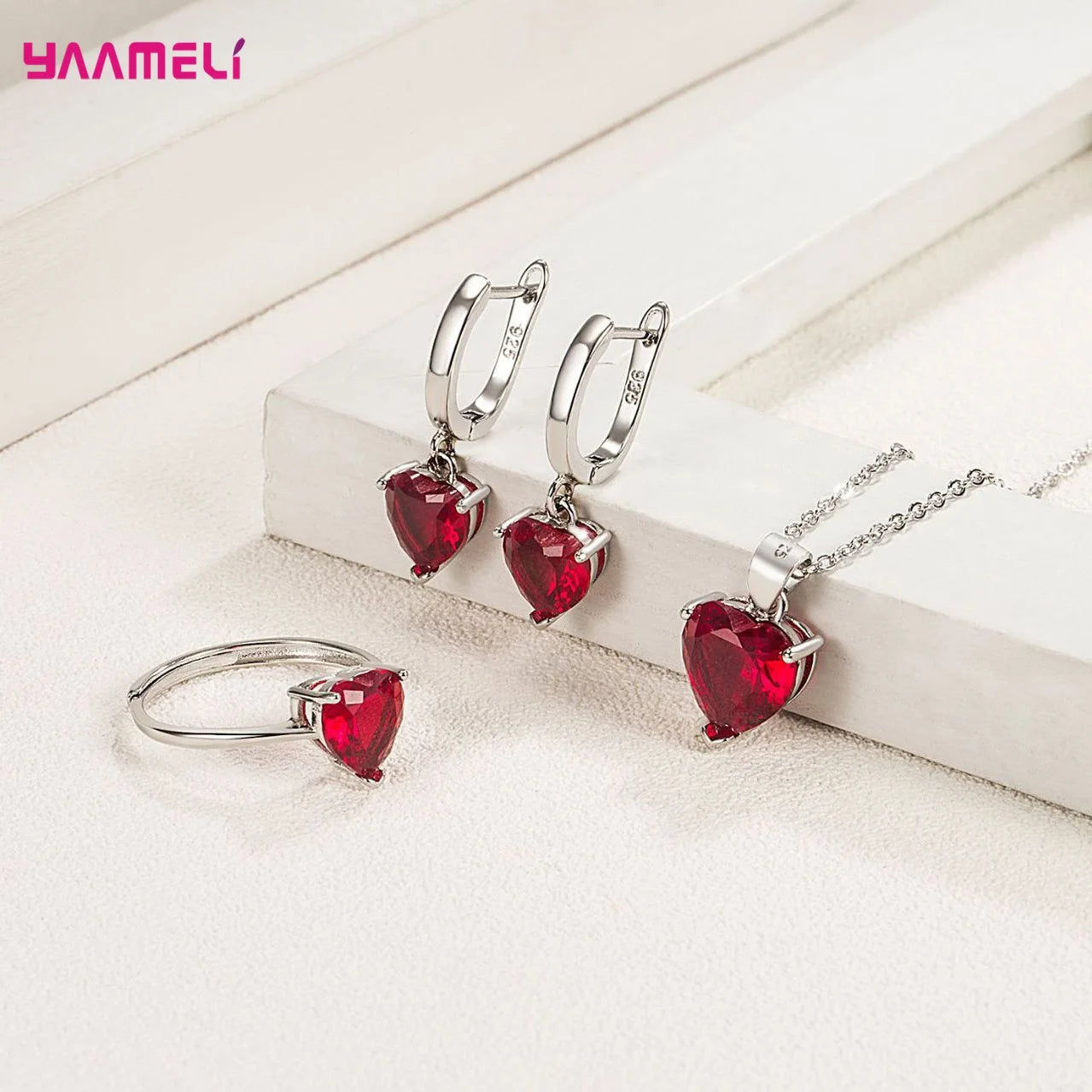 925 Sterling Silver Color Jewelry Gift Sets