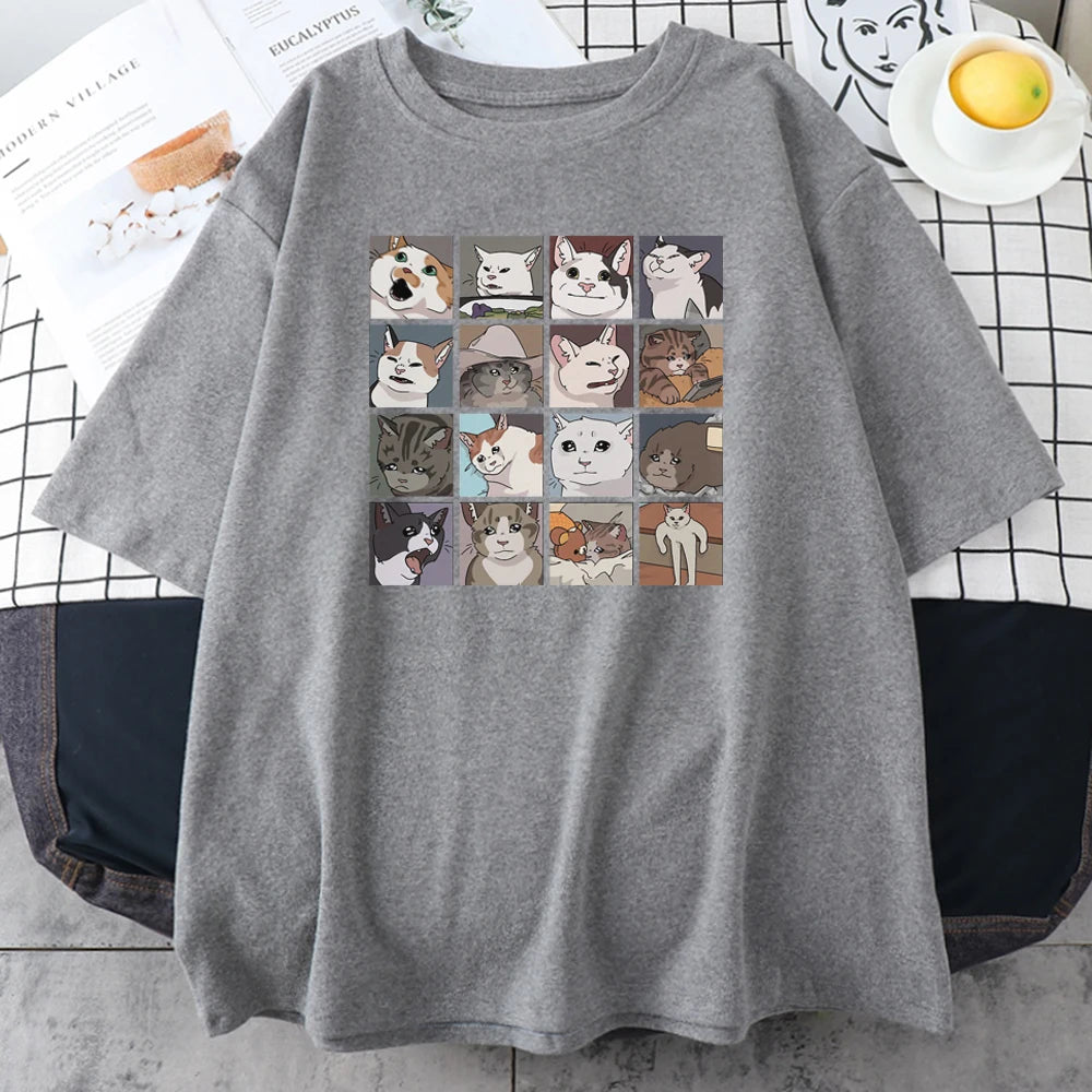 Meme Cats Puzzle T-Shirts