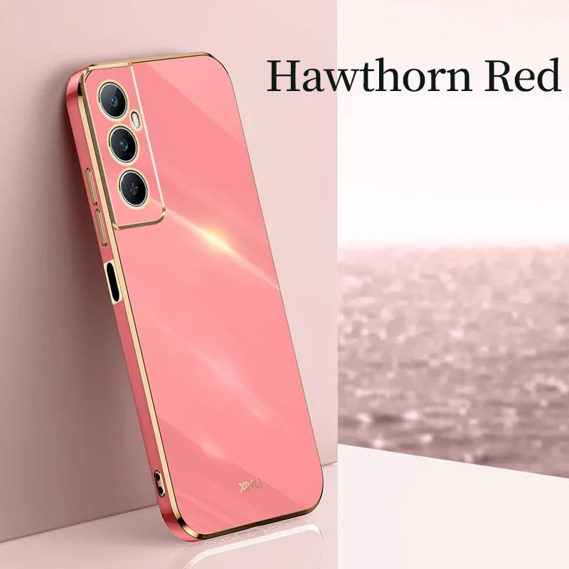 6d Luxury Phone Case For OPPO Realme C75 C30s C31 C35 C51 C53 C55 4G C63 C65 C67 14x Soft Silicone Shockproof Back Cover Cases