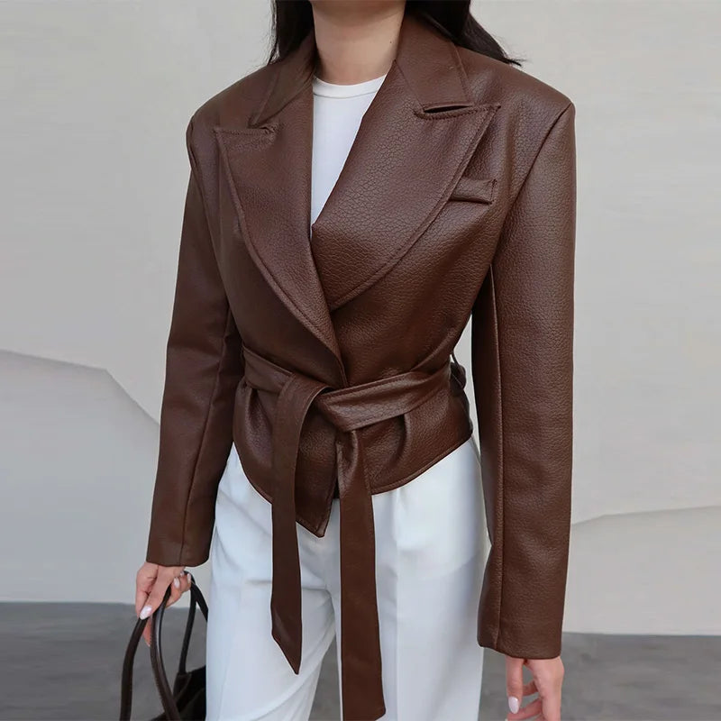 Leather Bomber Jacket
