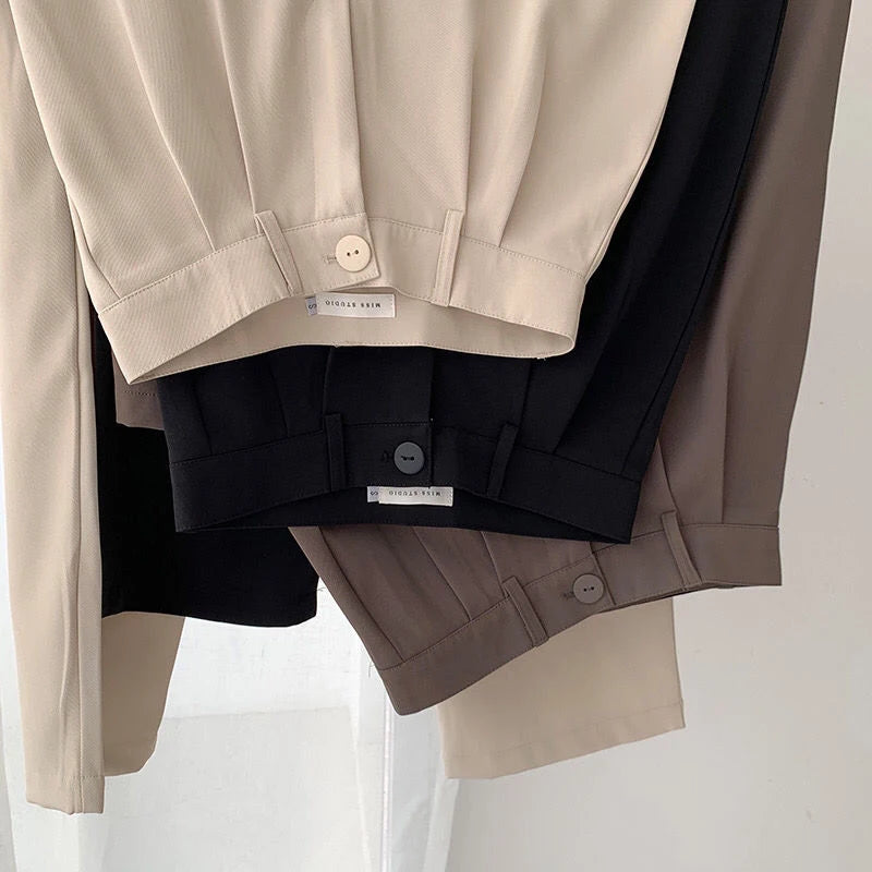 Suit Button Pants