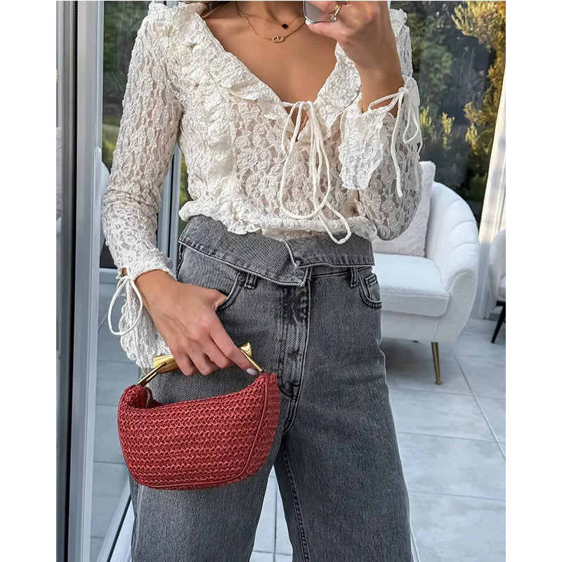 Lace V-Neck Top