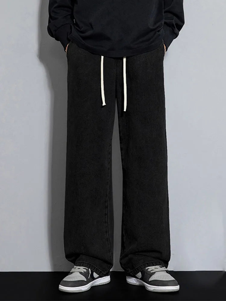 Dragging Loose Jeans