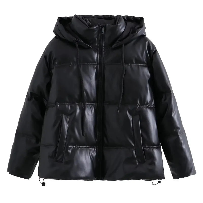Cold Leather Parka
