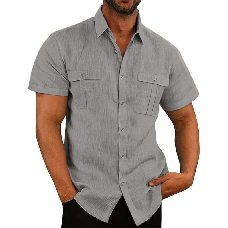 Linen Short-Sleeved Shirt