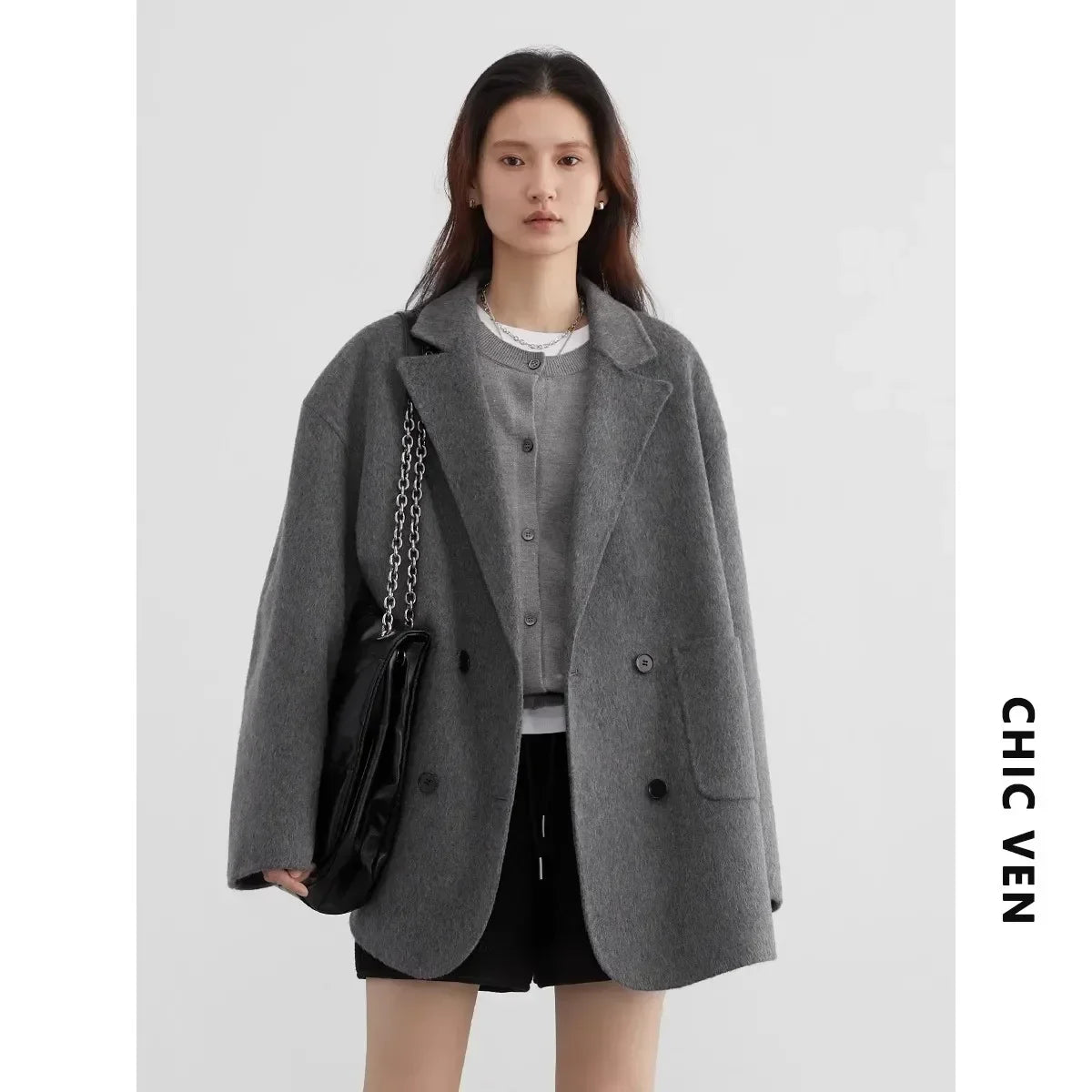 Woolen Double Breasted