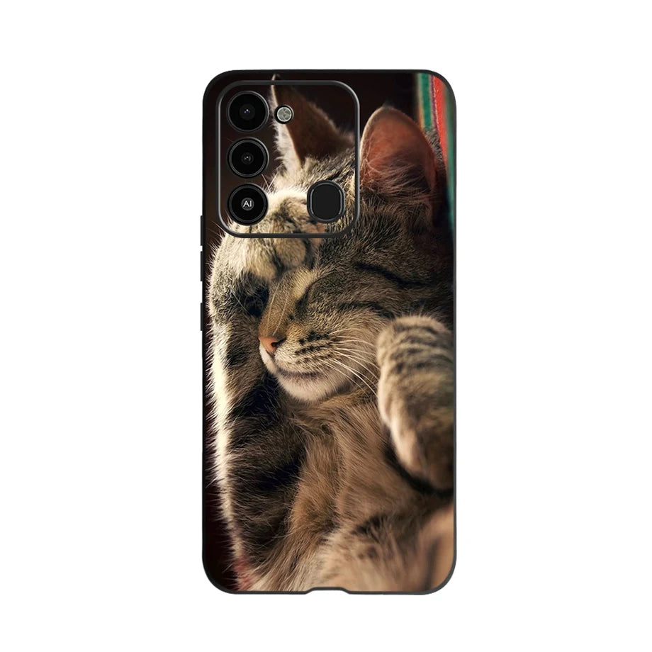 For Tecno Spark 8 Case Soft Silicone Back Case for Tecno Spark 8C Spark8 KG6 Fundas Case Phone Cover Spark 8T Coque