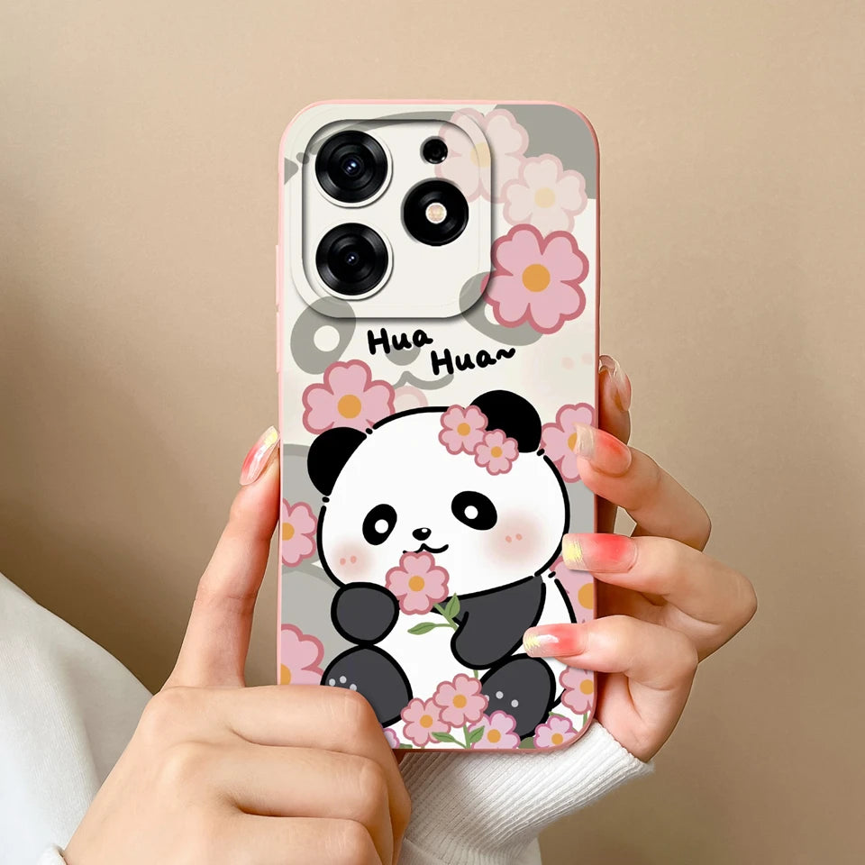 Case For Tecno Spark 10 Pro Pink Cloud Butterfly Liquid Shockproof Fashion Silicone Phone Cover For tecno spark 10 pro Funda