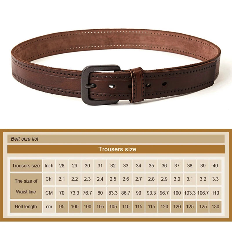Natural Leather Belt